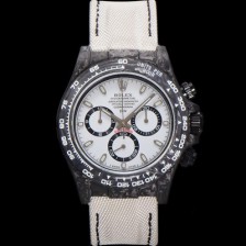 SA급 로렉스 남성용 데이토나 DIW 포지드카본 커스텀 40미리 크로노그래프 오토매틱 Cal.4130 무브먼트 화이트 다이얼 ROL79459 xx