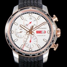 SA급 쇼파드 남성용 밀레 밀리아 GTS 크로노그래프 44미리 오토매틱 A7750-2 우레탄줄 화이트다이얼 CHO73562 xx