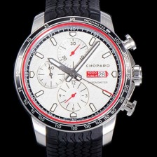 SA급 쇼파드 남성용 밀레 밀리아 GTS 크로노그래프 44미리 오토매틱 A7750-2 우레탄줄 화이트다이얼 CHO73553 xx