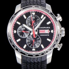 SA급 쇼파드 남성용 밀레 밀리아 GTS 크로노그래프 44미리 오토매틱 A7750-2 우레탄줄 블랙다이얼 CHO73544 xx