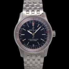 SA급 브라이틀링 남성용 네비타이머 A17325241B1A1 크로노그래프 오토매틱 2824타입 38mm 메탈줄 블랙 다이얼 bre6026 xx