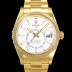 SA급  로렉스 남성용 스카이더웰러 오이스터 퍼페츄얼 오토매틱 Cal.9001타입 42미리 18K 옐루골드 화이트다이얼 rol5130 xx