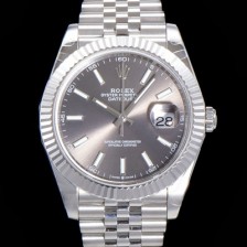 SA급 로렉스 남성용 904L스틸!! 2022신형 데이저스트 41mm II m126334 그레이 다이얼 야광 스틱 인덱스 스틸 브레이슬릿 신형 Cal.3235 오토매틱 무브먼트 ROL06124 xx