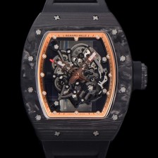 SA급 리차드밀레 남성용 RM055 NTPT 카본케이스 50미리 스켈레톤 다이얼 기계식 수동형 무브먼트 RIC73867 xx