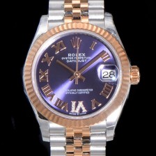 SA급 로렉스 여성용 2021신상 데이져스트 오토매틱 ETA2824-2688 31mm 18K로즈골드 메탈줄 블루 다이얼 rol21957 xx