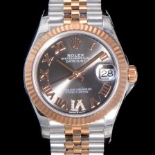 SA급 로렉스 여성용 2021신상 데이져스트 오토매틱 ETA2824-2688 31mm 18K로즈골드 메탈줄 그레이 다이얼rol71856 xx