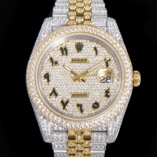 SA급 로렉스 남성용 데이져스트 오토매틱 아시안 2824-2 타입  41mm 18K 옐루골드 904L 다이아몬드 메탈줄 보석다이얼  rol38542 xx