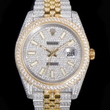 SA급 로렉스 남성용 데이져스트 오토매틱 아시안 2824-2 타입  41mm 18K 옐루골드 904L 다이아몬드 메탈줄 보석다이얼  rol78250 xx