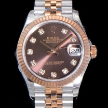 SA급 로렉스 여성용 2021신상 데이져스트 오토매틱 ETA2824-2688 31mm 18K로즈골드 메탈줄 브라운 다이얼rol35714 xx