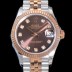SA급 로렉스 여성용 2021신상 데이져스트 오토매틱 ETA2824-2688 31mm 18K로즈골드 메탈줄 브라운 다이얼rol35714 xx