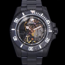 SA급 로렉스 남성용 서브마리너 PVD코팅 스켈래톤 오토매틱 Cal.3130 40mm PVD줄 블랙다이얼 rol27804 xx