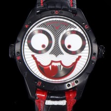 SA급 콘스탄틴 차이킨 남성용 조커 오토매틱 NH35타입 42mm 가죽줄 블랙 다이얼 kon85291 xx