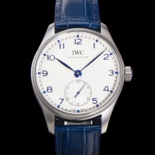 SA급 아이더블유씨 남성용 포르투기즈 IW358304 오토매틱 수정형 82200타입 무브 40.4mm 가죽줄 화이트 다이얼 iwc21547 xx