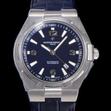 SA급 바쉐런 콘스탄틴 남성용 오버시즈 오토매틱 9015타입 42mm 가죽줄 블랙다이얼 vac14253 xx