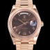 SA급 로렉스 남성용 데이데이트 18K 로즈골드 3255오토매틱 40미리 브라운다이얼 3열 브레이슬릿 rol79271 xx