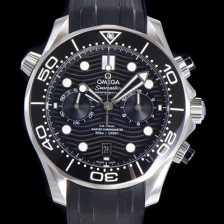 SA급 오메가 남성용 씨마스터 디버 300M 코엑시얼 크로노그래프 P. 9900타입 44mm 메탈줄 블랙다이얼   omg09723 xx