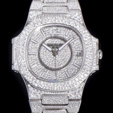 SA급 파텍필립 여성용시계 노틸러스 7021/1G-001 레이디 오토매틱 Cal.324타입 37mm 보석/다이아몬드셋팅 보석다이얼 pat80246 xx