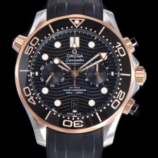 SA급 오메가 남성용 씨마스터 디버 300M 코엑시얼 크로노그래프 P. 9900타입 44mm 메탈줄 블랙다이얼   omg86713 xx