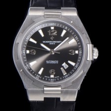 SA급 바쉐런 콘스탄틴 남성용 오버시즈 오토매틱 9015타입 42mm 가죽줄 블랙다이얼 vac89162 xx