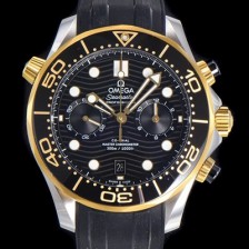 SA급 오메가 남성용 씨마스터 디버 300M 코엑시얼 크로노그래프 P. 9900타입 44mm 러버우레탄밴드 블랙다이얼   omg43782 xx