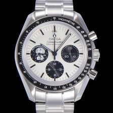 SA급 오메가 남성용 스피더마스터 기념시리즈 실버 스누피 어워드 수동기계식 42mm 메탈줄 화이트다이얼   omg06318 xx