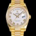 SA급 로렉스 남성용 데이데이트 오토매틱 Cal.3235타입 36mm 금장시계 옐루골드 올금 다이아베젤부착 메탈줄 화이트 자게다이얼 rol64538 xx