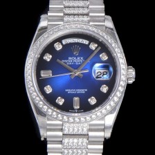 SA급 로렉스 남성용 데이데이트 오토매틱 Cal.3235타입 36mm 다이아베젤부착 메탈줄 블루다이얼 rol82304 xx