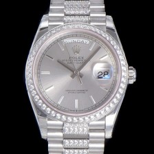 SA급 로렉스 남성용 데이데이트 오토매틱 Cal.3235타입 36mm 다이아베젤부착 메탈줄 실버다이얼 rol42351 xx
