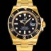 SA급 로렉스 남성용 최신버전! 서브마리너 오토매틱 Cal.3135타입 18K 옐로우골드 40mm 블랙다이얼 rol57810 xx