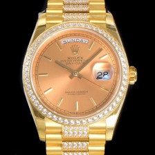 SA급 로렉스 남성용 데이데이트 오토매틱 Cal.3235타입 36mm 금장시계 옐루골드 올금 다이아베젤부착 메탈줄 골드다이얼rol92680 xx
