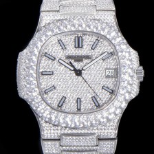 SA급 파텍필립 남성용 노틸러스 7021/1G-001 보석/큐빅 셋팅 오토매틱 Cal.324 S C 타입 40미리 메탈 보석다이얼 PAT72547 xx