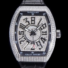 SA급 프랭크뮬러 남성용 뱅가드 오토매틱 CZ02 타입 44미리 보석/큐빅 케이스 가죽줄 보석다이얼 fra67098 xx