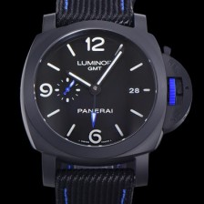 SA급 파네라이 남성용 루미노르 PAM01176 GMT 퓨전 오토매틱 Cal.P9010 무브먼트 블랙 다이얼 pan08394 xx