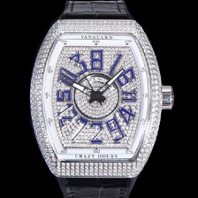 SA급 프랭크뮬러 남성용 뱅가드 오토매틱 CZ02 타입 44미리 보석/큐빅 케이스 가죽줄 보석다이얼 fra24816 xx