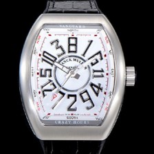 SA급 프랭크뮬러 남성용 뱅가드 오토매틱 CZ02타입 44미리 가죽줄/스트랩 화이트다이얼 FRA79429 xx