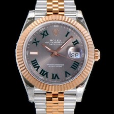 SA급 로렉스 남성용 데이저스트 오토매틱 아시안2836-2/3235타입 41미리 18K옐루골드 투톤콤비 그레이다이얼rol42153 xx