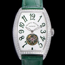 SA급 프랭크뮬러 여성용 상트레 커백스 오토매틱 보석/다이아 케이스 여성용시계 가죽줄 화이트다이얼  fra78049 xx