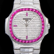 SA급 파텍필립 남성용 노틸러스 5719/10G-010 보석/큐빅 셋팅 오토매틱 Cal.324 S C 타입 40미리 메탈 보석다이얼 PAT74093 xx