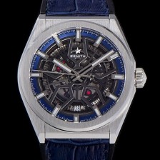 SA급 제니스 남성용 DEFY시리즈 오토매틱 Cal.670sk 41미리 가죽줄 블랙다이얼 zen34529 xx