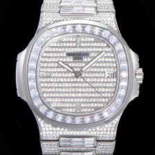 SA급 파텍필립 남성용 노틸러스 5719/10G-010 보석/큐빅 셋팅 오토매틱 Cal.324 S C 타입 40미리 메탈 보석다이얼 PAT74089 xx