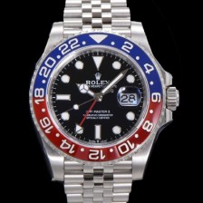 SA급 로렉스 남성용 신형 지엠티 마스터II 최종형 m126710blro-0001 펩시 904L스틸 !! 신형 Cal. 3285 오토매틱 무브먼트 듀얼 타임 블루/레드 투톤 24시간 회전 베젤 블랙 다이얼 브레이슬릿 ROL05949 xx