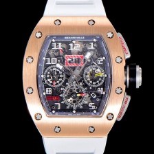 SA급 리차드밀레 남성용 RM11 크로노그래프 오토매틱 18K 로즈골드 50미리 스켈래톤 블랙다이얼 RIC03003 xx