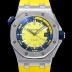 SA급 오데마피게 남성용 옐로 세라믹 다이버!!로얄오크 오프쇼어15710ST.OO.A038CA.01 옐로 와플 다이얼 오토매틱 무브먼트 AUD12247 xx