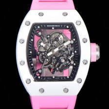 SA급 리차드밀레 남성용 RM055 세라믹 제질 수동형 무브먼트 50미리 러버밴드 스켈레톤 다이얼 RIC78448 xx