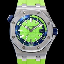 SA급 오데마피게 남성용 옐로 세라믹 다이버!!로얄오크 오프쇼어15710ST.OO.A038CA.01 옐로 와플 다이얼 오토매틱 무브먼트 AUD12255 xx