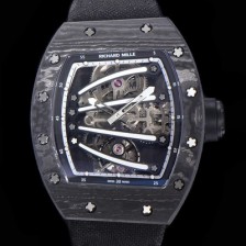 SA급 리차드밀레 남성용 리차드밀 RM59-01 요한블랙 투어빌론 카본재질 51mm 스켈레톤 다이얼 오토매틱 무브먼트 RIC01430 xx