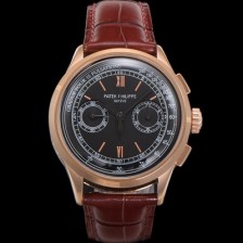 SA급 파텍필립 남성용 컴플리케이션 5170G 크로노그래프 18k로즈골드 오토매틱 7750 타입 39mm 가죽줄 블랙 다이얼 pat2208 xx