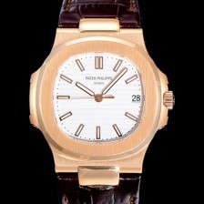 SA급 파텍필립 남성용 노틸러스 5711J 암스테르담 빈티지 18k로즈골드 Cal.324 S C타입무브 오토매틱 40미리 가죽스트랩/줄 화이트다이얼 PAT79935 xx
