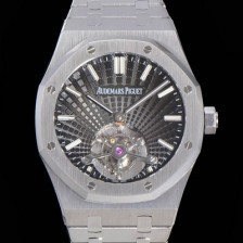 SA급 오데마피게 남성용 로얄오크 Calibre 2924 투어빌론/수동기계식 41미리 금장 18K로즈골드 블랙다이얼 AUD75247 xx