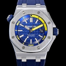 SA급 오데마피게 남성용 옐로 세라믹 다이버!!로얄오크 오프쇼어15710ST.OO.A038CA.01 옐로 와플 다이얼 오토매틱 무브먼트 AUD12297 xx